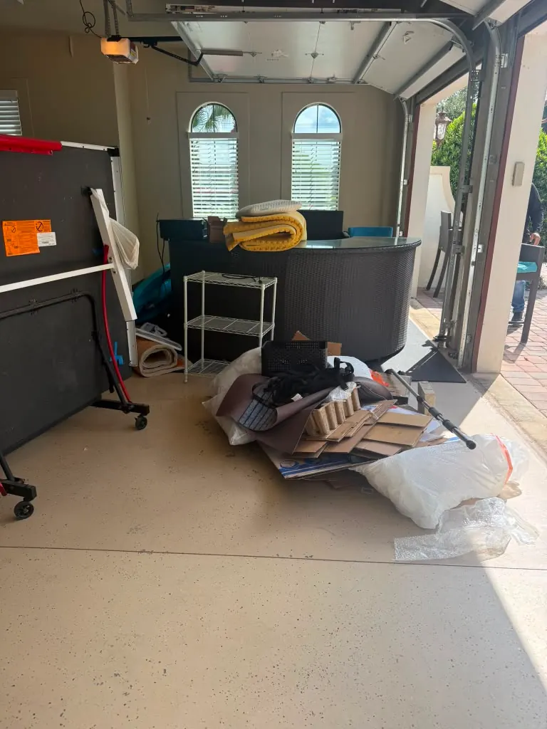 Two-Car Garage Cleanout — Before